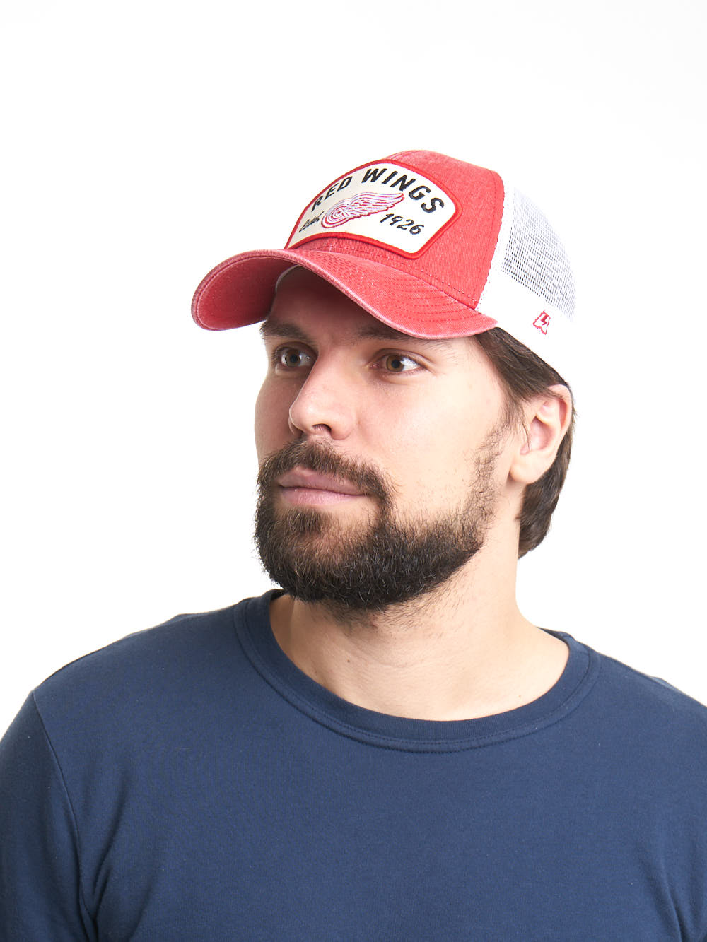 Бейсболка "NHL Detroit Red Wings Est. 1926" красно-белая 55-58