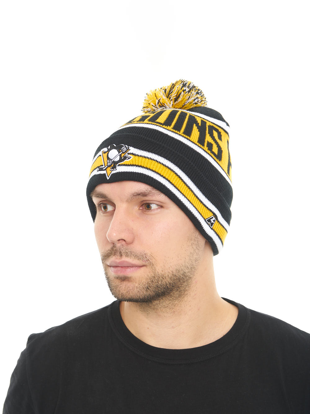 Шапка "NHL Pittsburgh Penguins" с помпоном