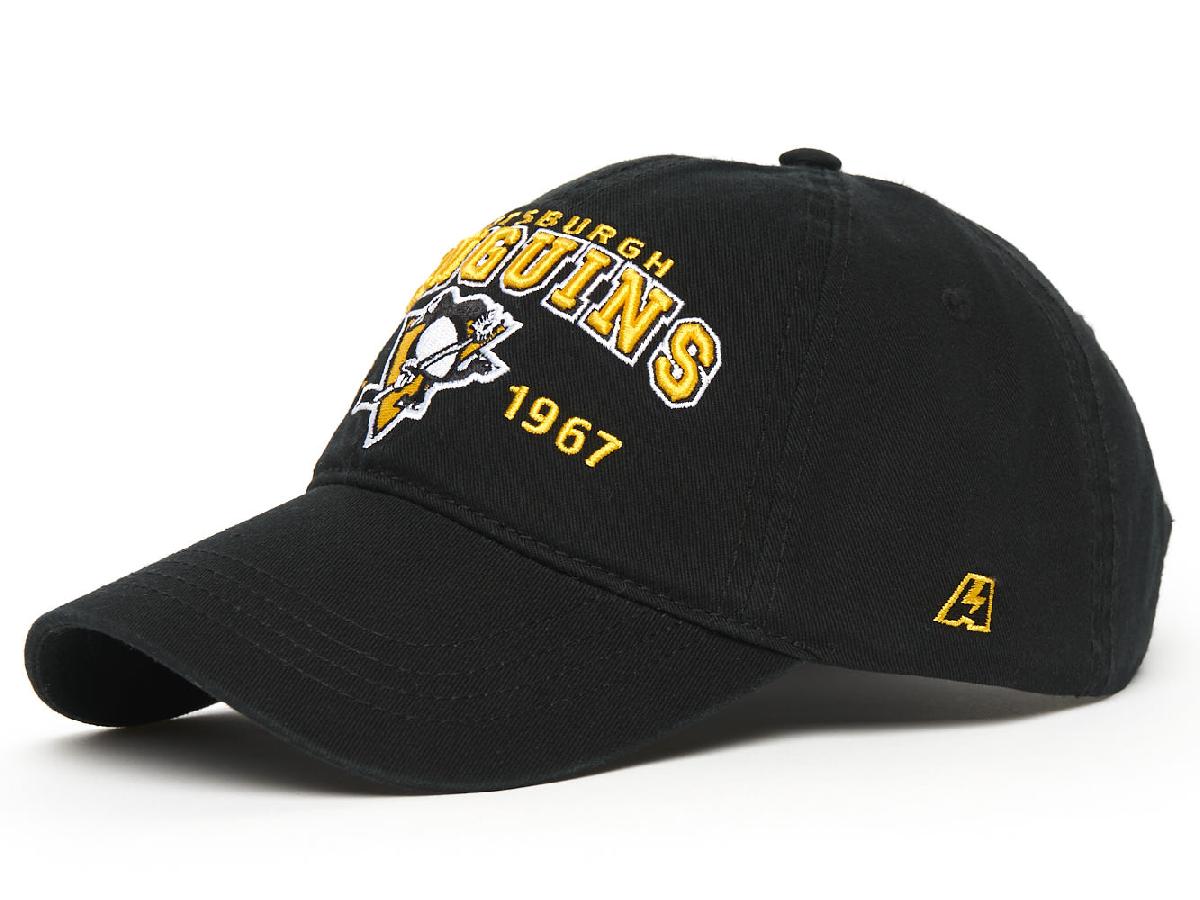 Бейсболка "NHL Pittsburgh Penguins Est. 1967"  черная 55-58