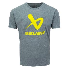 Футболка Bauer Core Lockup SS Crew серая