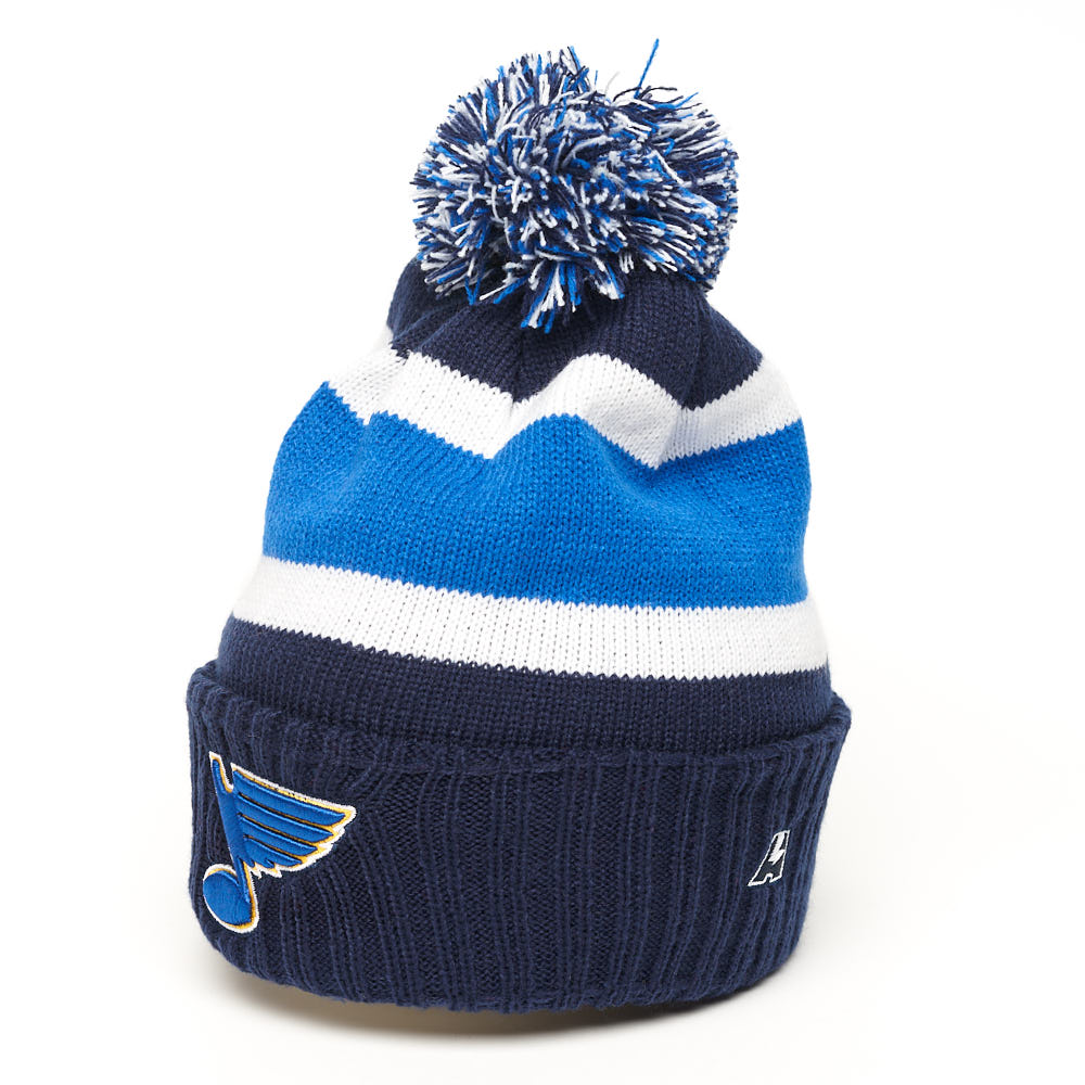 Шапка "NHL Saint Louis Blues" с помпоном 54-57
