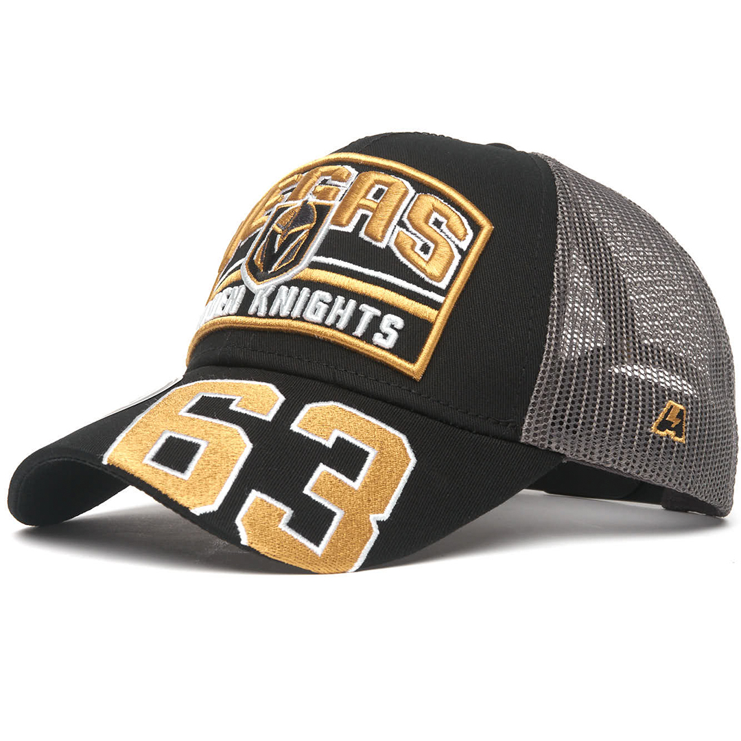 Купить Бейсболка "NHL Vegas Golden Knights" №63 черная с сеткой 55-58 в Казахстане — Hockey1.kz