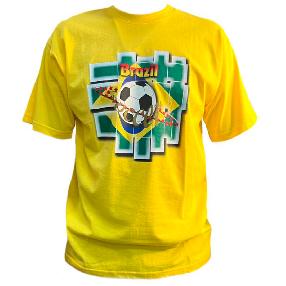 Футболка Brazil Soccer желтая