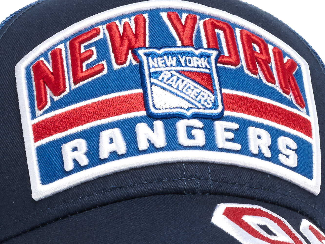 Бейсболка "NHL New York Rangers" №93 сине-голубая с сеткой 55-58