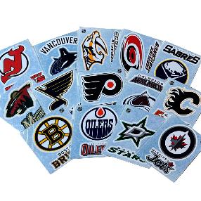 Наклейка на автомобиль Лого клубов NHL 13x15см