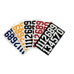 Наклейки  для шлема от 0 до 9 Mad Guy 26 цифр