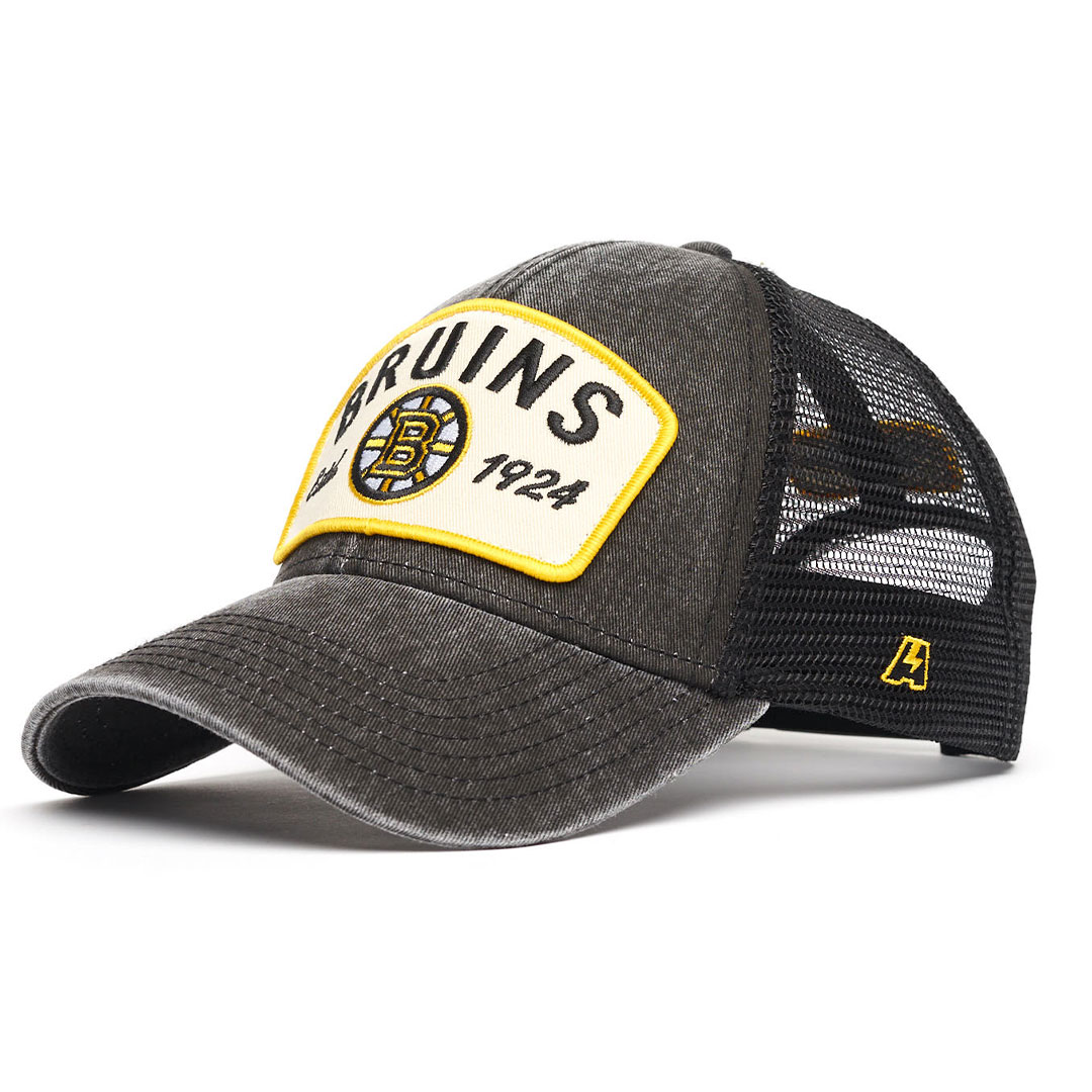 Купить Бейсболка "NHL Boston Bruins Hockey Est. 1924" черная с сеткой 55-58 в Казахстане — Hockey1.kz