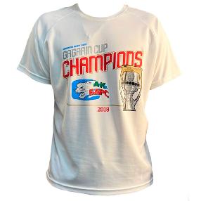 Футболка Ак Барс Gagarin Cup Champion белая