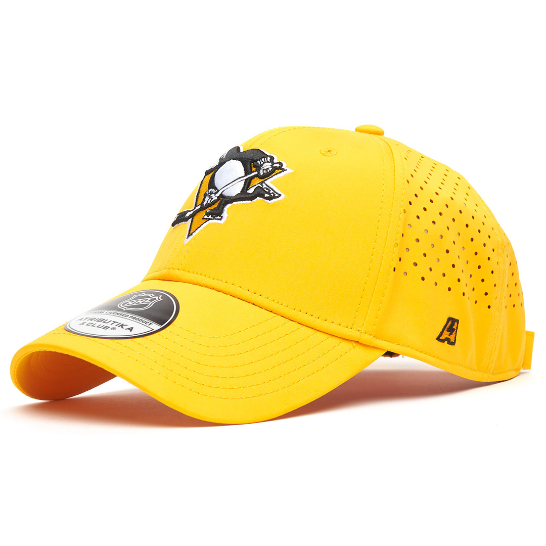 Купить Бейсболка "NHL Pittsburgh Penguins" желтая c перфорацией 55-58 в Казахстане — Hockey1.kz