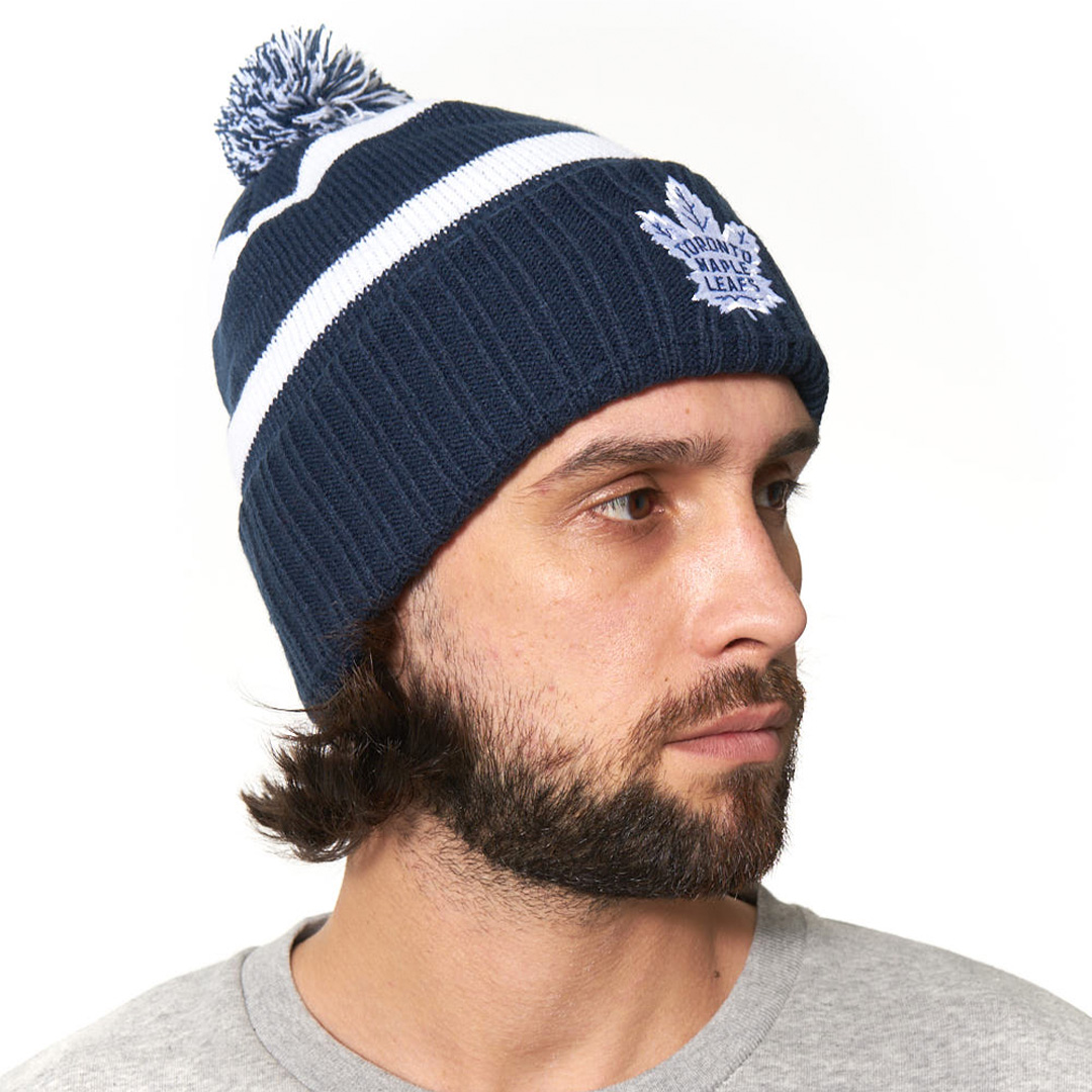 Шапка "NHL Toronto Maple Leafs" с помпоном