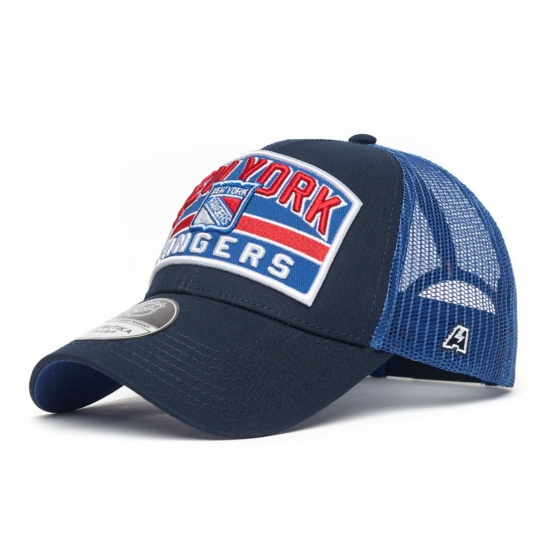 Купить Бейсболка "NHL New York Rangers" синяя 55-58 с сеткой в Казахстане — Hockey1.kz