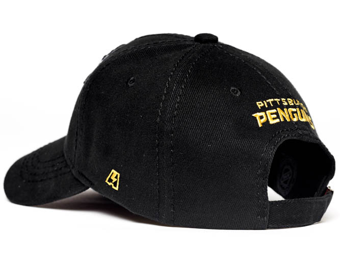 Бейсболка "NHL Pittsburgh Penguins" черная (подростковая)
