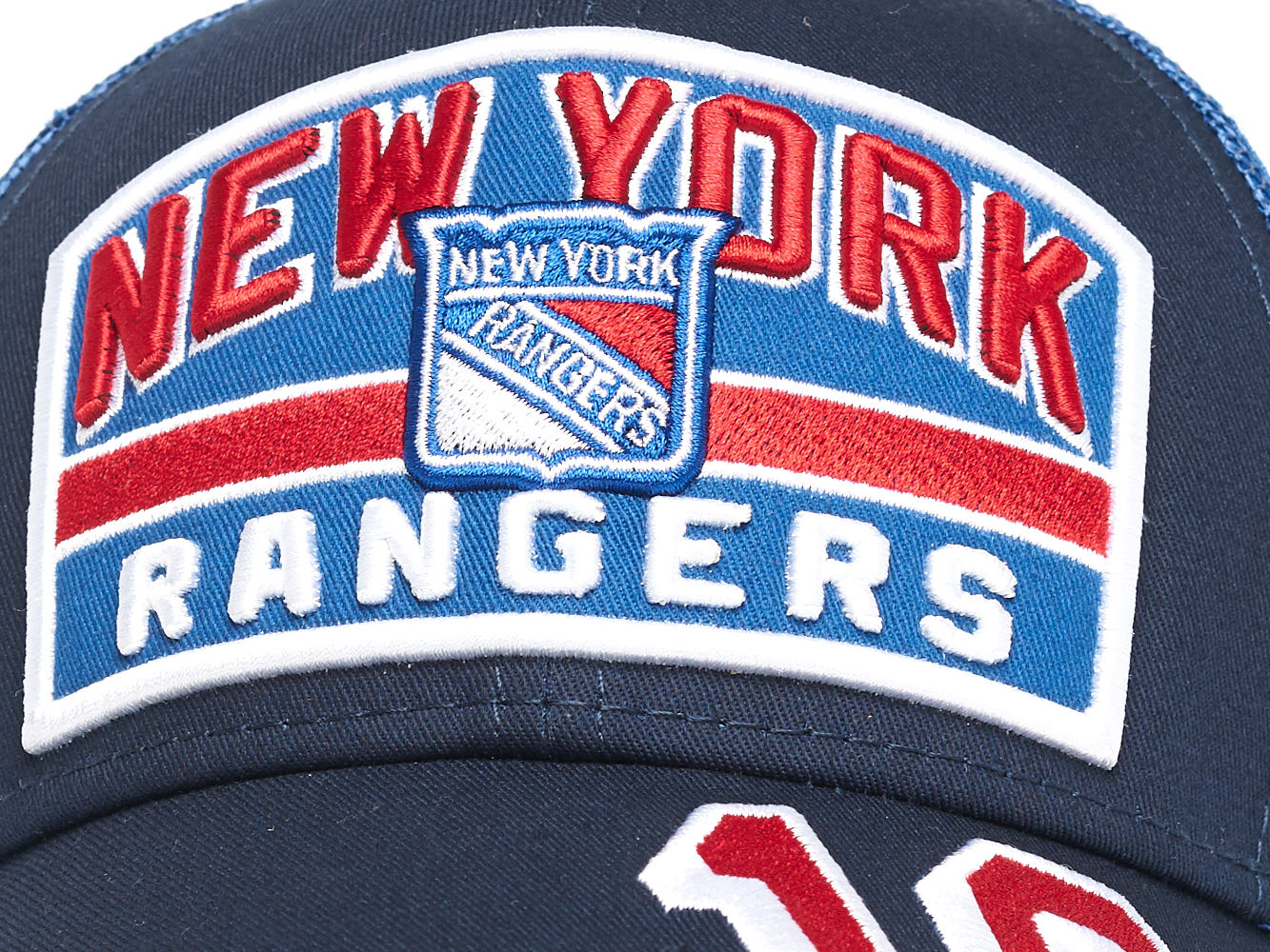 Бейсболка "NHL New York Rangers" №10 сине-голубая с сеткой 55-58