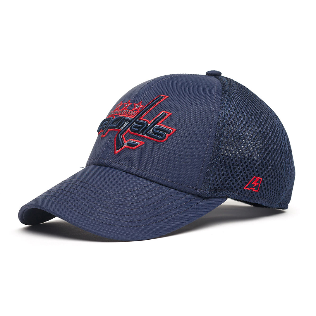 Купить Бейсболка "NHL Washington Capitals" темно-синяя с сеткой 53-54 в Казахстане — Hockey1.kz