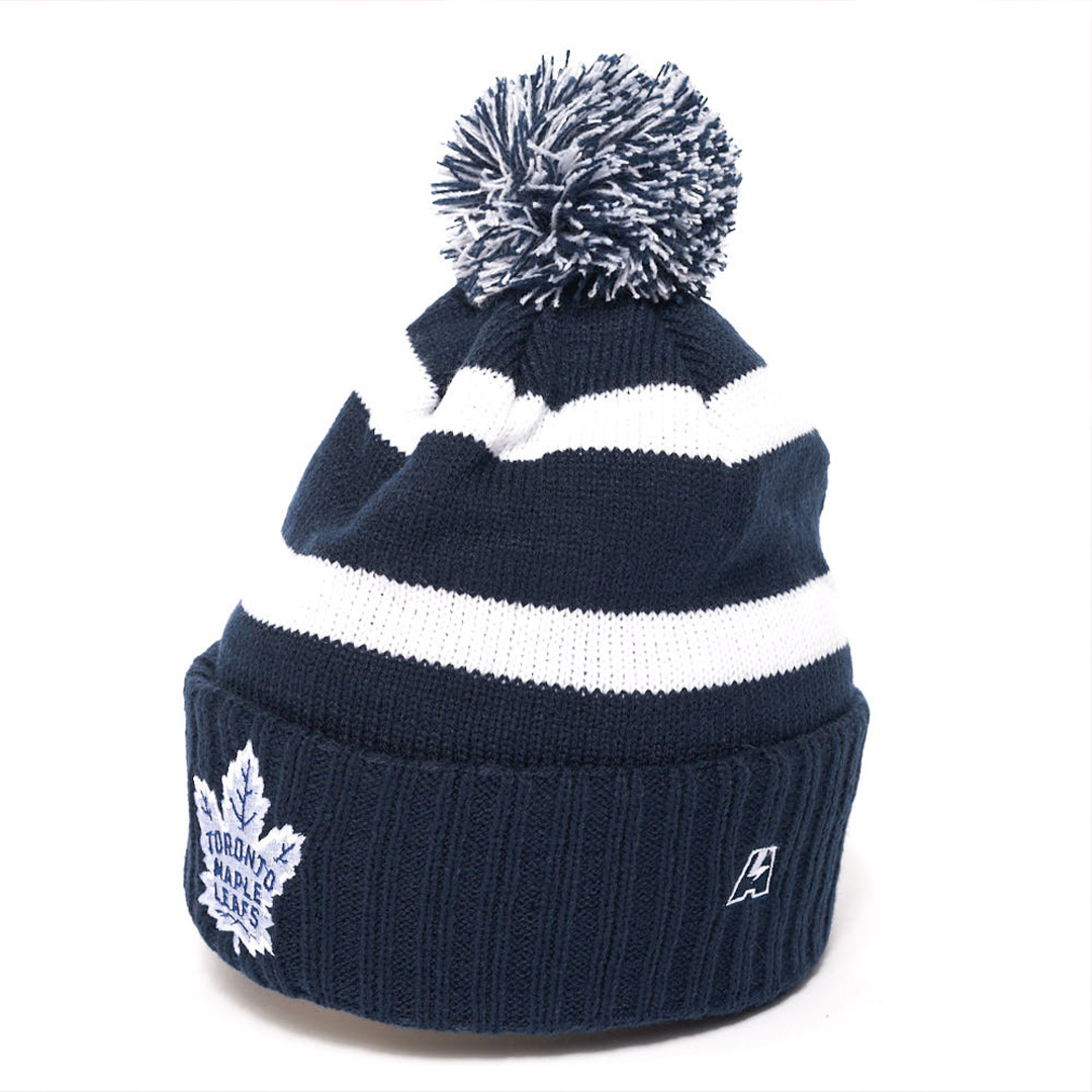 Шапка "NHL Toronto Maple Leafs" с помпоном