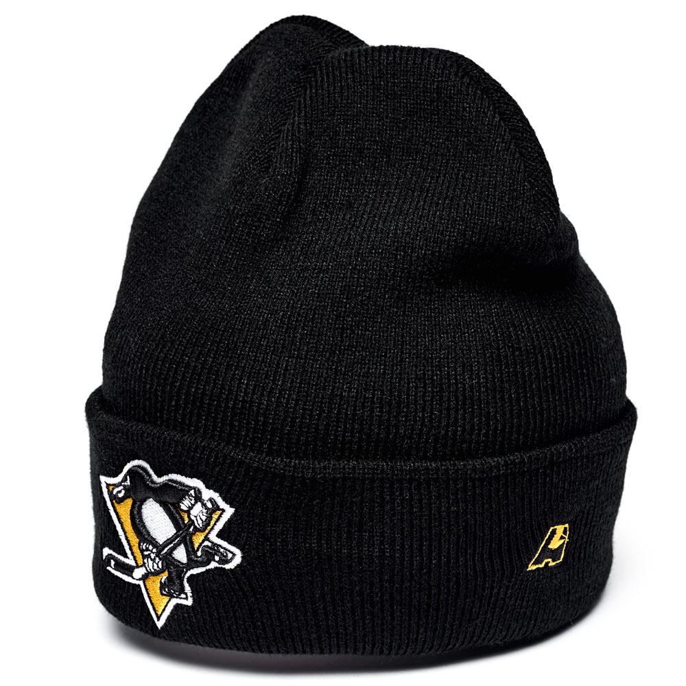 Шапка "NHL Pittsburgh Penguins" с вышивкой черная 55-58