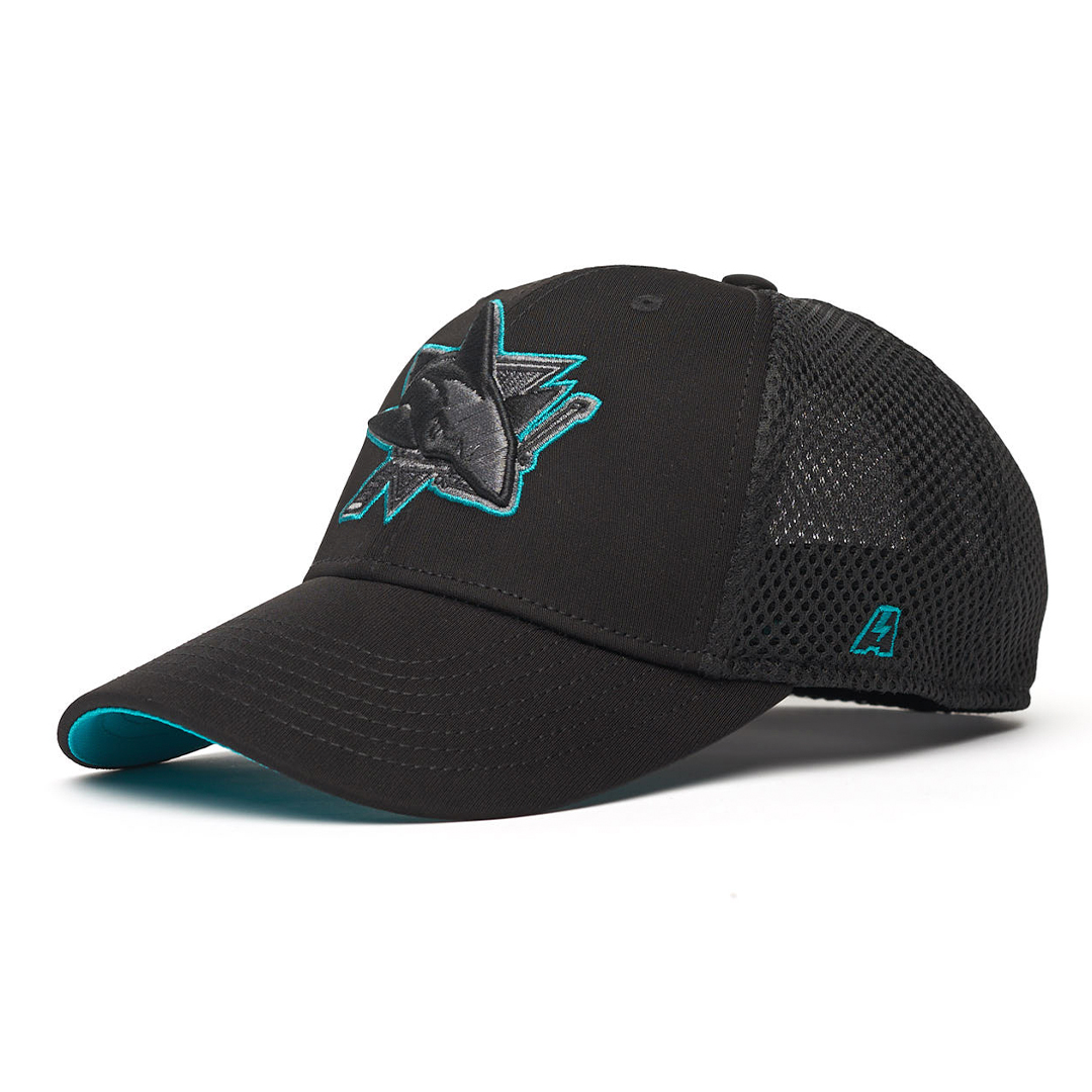 Купить Бейсболка "NHL San Jose Sharks" черная с сеткой 52-54 в Казахстане — Hockey1.kz