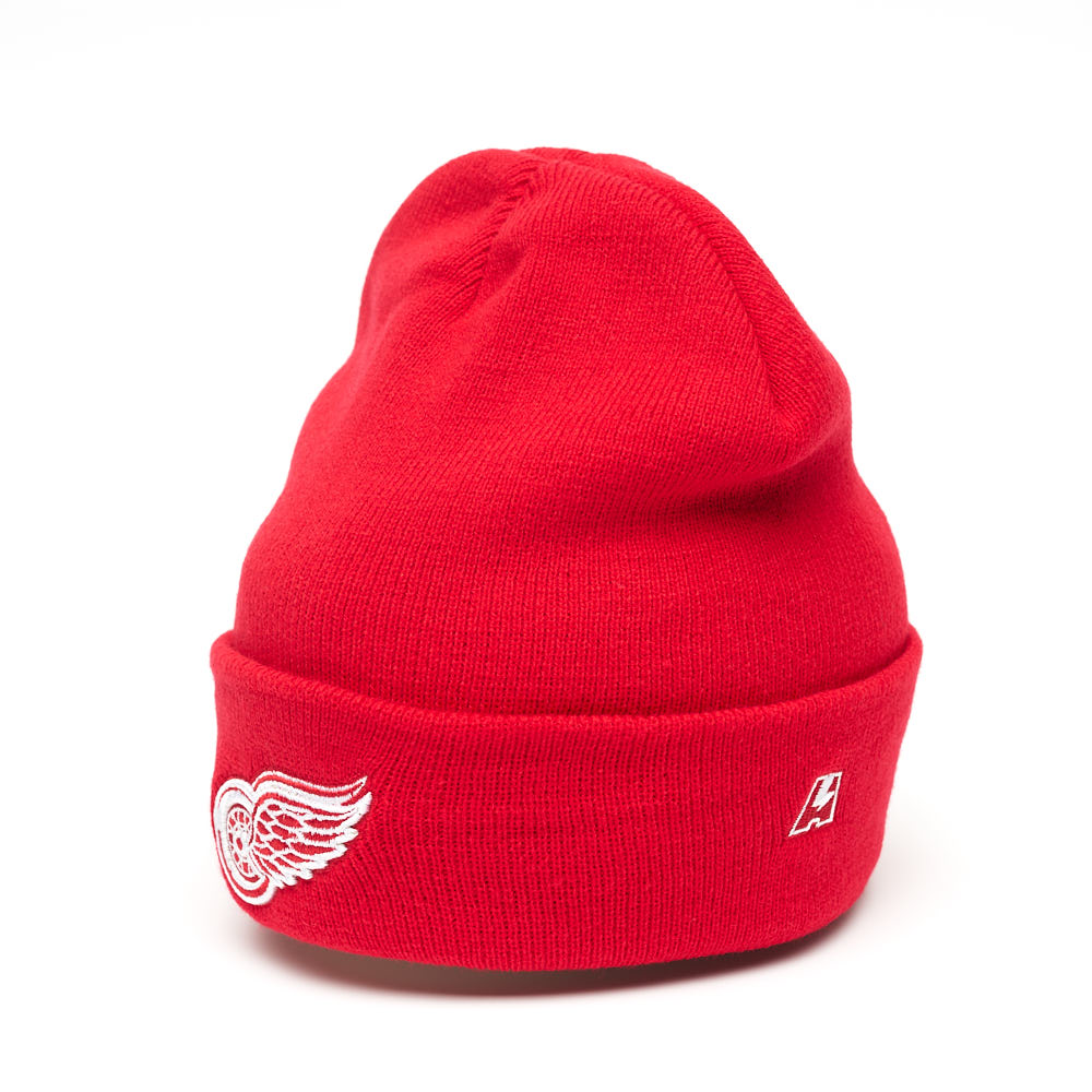 Шапка "NHL Detroit Red Wings" с отворотом