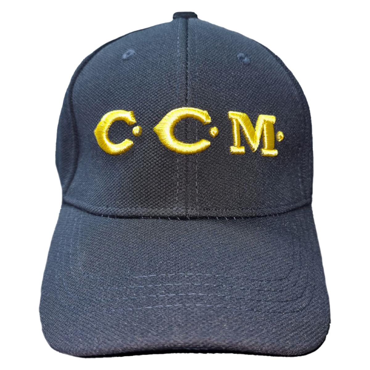Купить Бейсболка с логотипом CCM черно-желтая 57-58 в Казахстане — Hockey1.kz