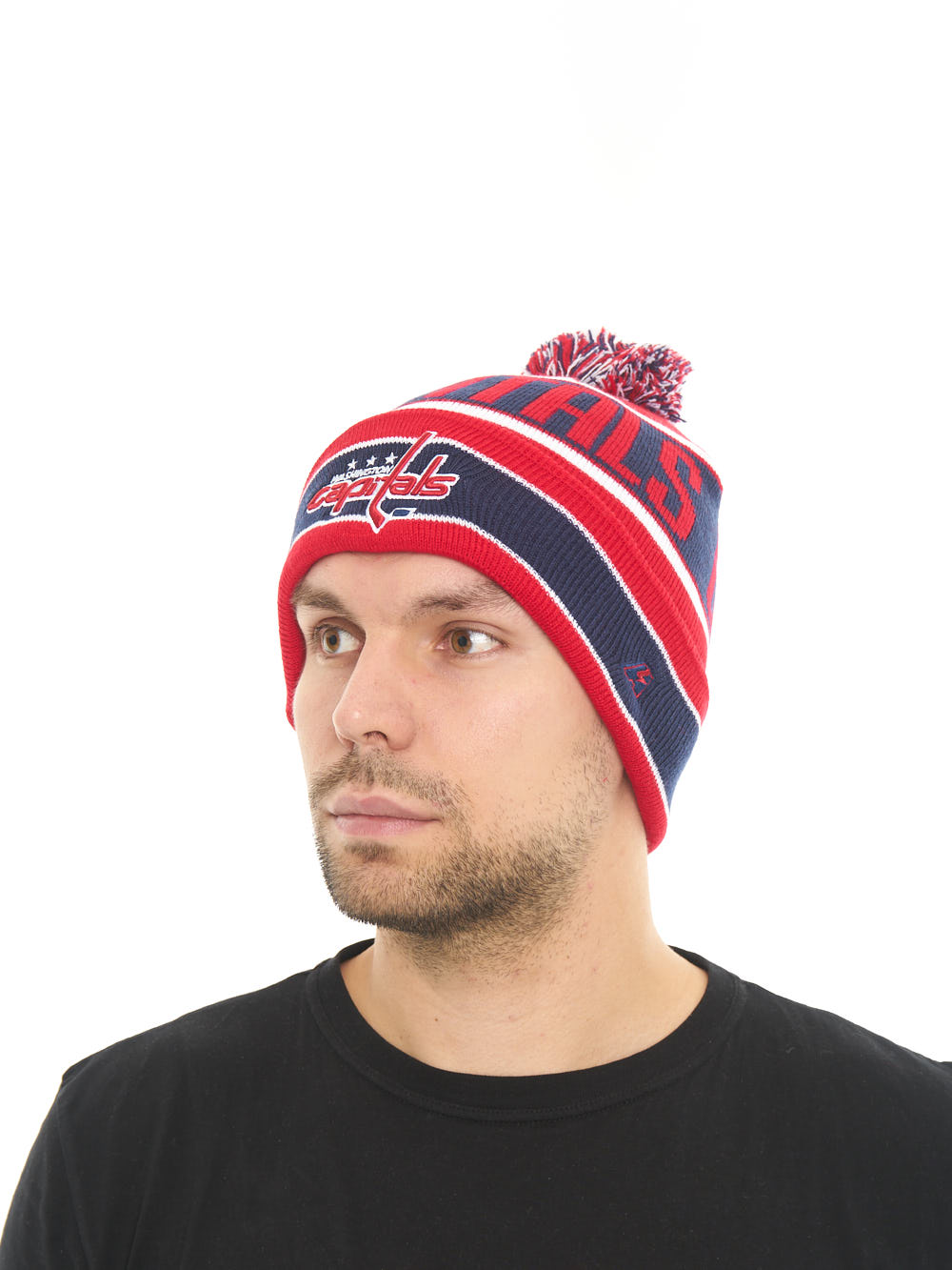 Шапка "NHL Washington Capitals" с помпоном