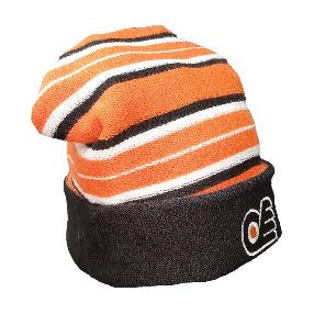 Шапка Reebok Cuffless Knit Philadelphia Flyers оранжевая