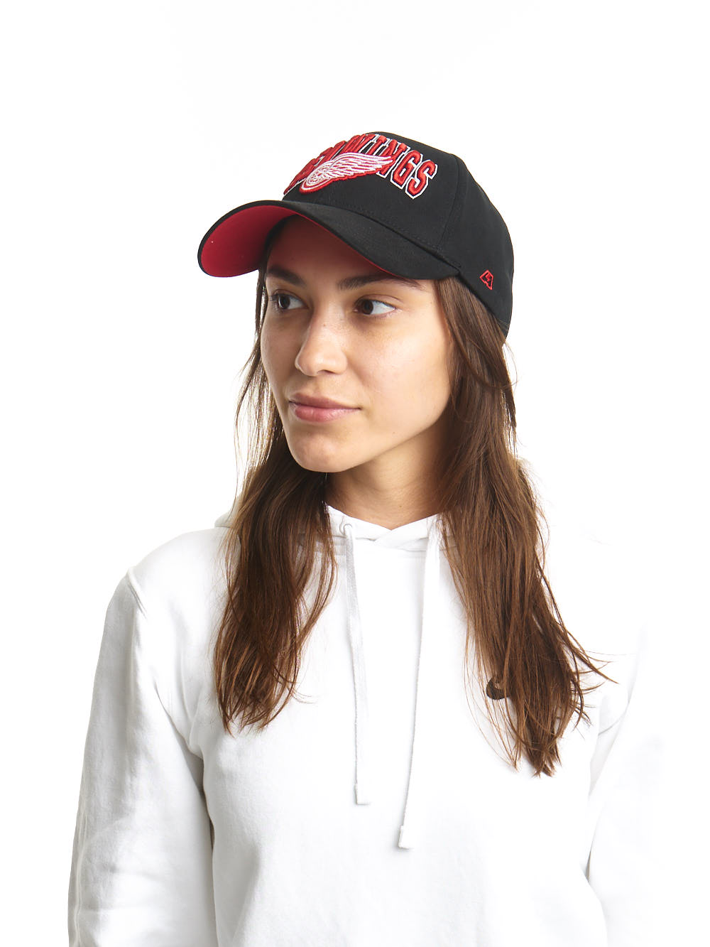 Бейсболка "NHL Detroit Red Wings" черная 55-58