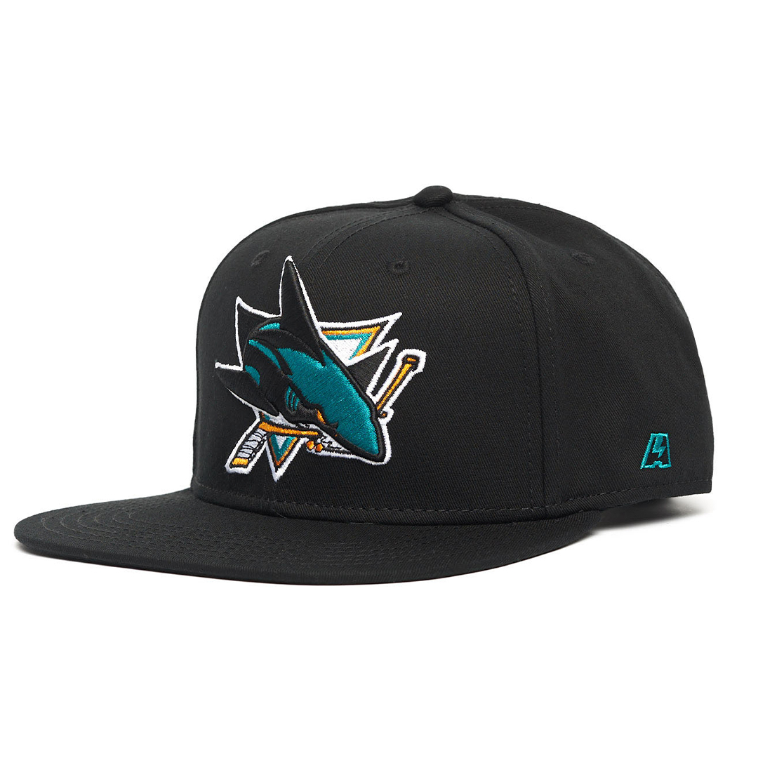 Купить Бейсболка "NHL San Jose Sharks" черная с прямым козырьком one size в Казахстане — Hockey1.kz