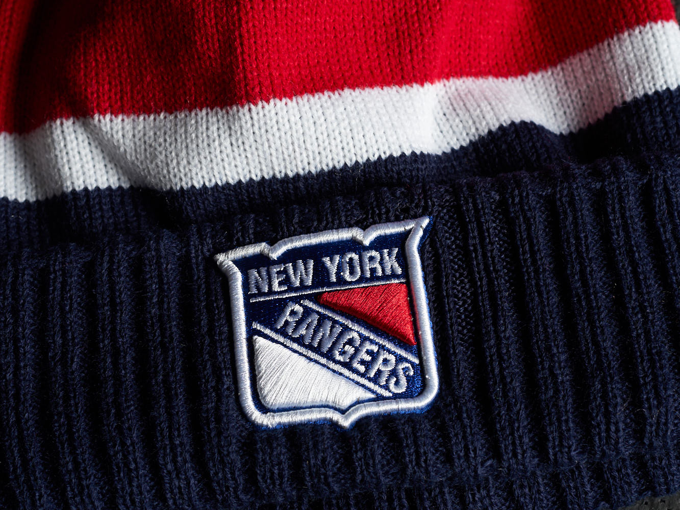 Шапка "NHL New York Rangers" с помпоном