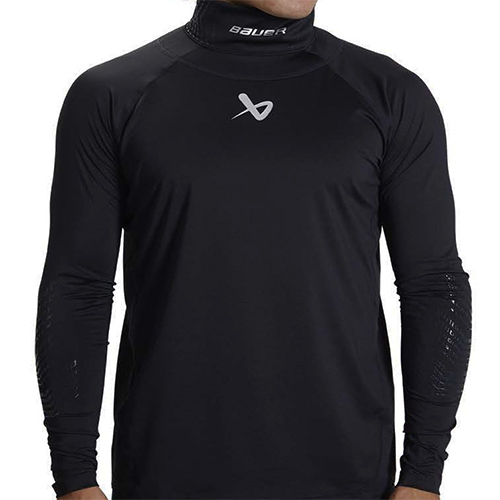 Футболка компрессионная Bauer LS Neckprotect S22 детская