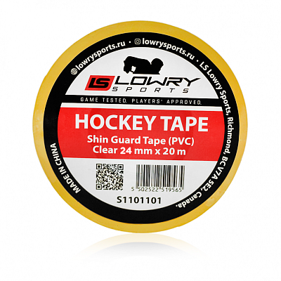 Купить Лента для щитков PVC Lowry Sports 24 мм х 20 м прозрачная в Казахстане — Hockey1.kz