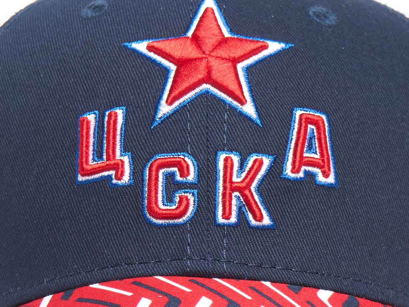 Бейсболка "KHL ХК ЦСКА" сине-красно-белая 55-58