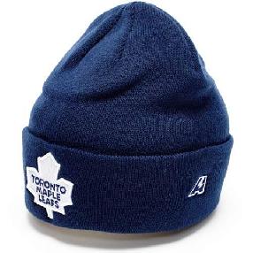 Шапка "NHL Toronto Maple Leafs" с вышивкой темно-синяя 55-58