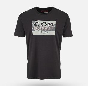 Футболка CCM Holiday SS Tee C детская черная