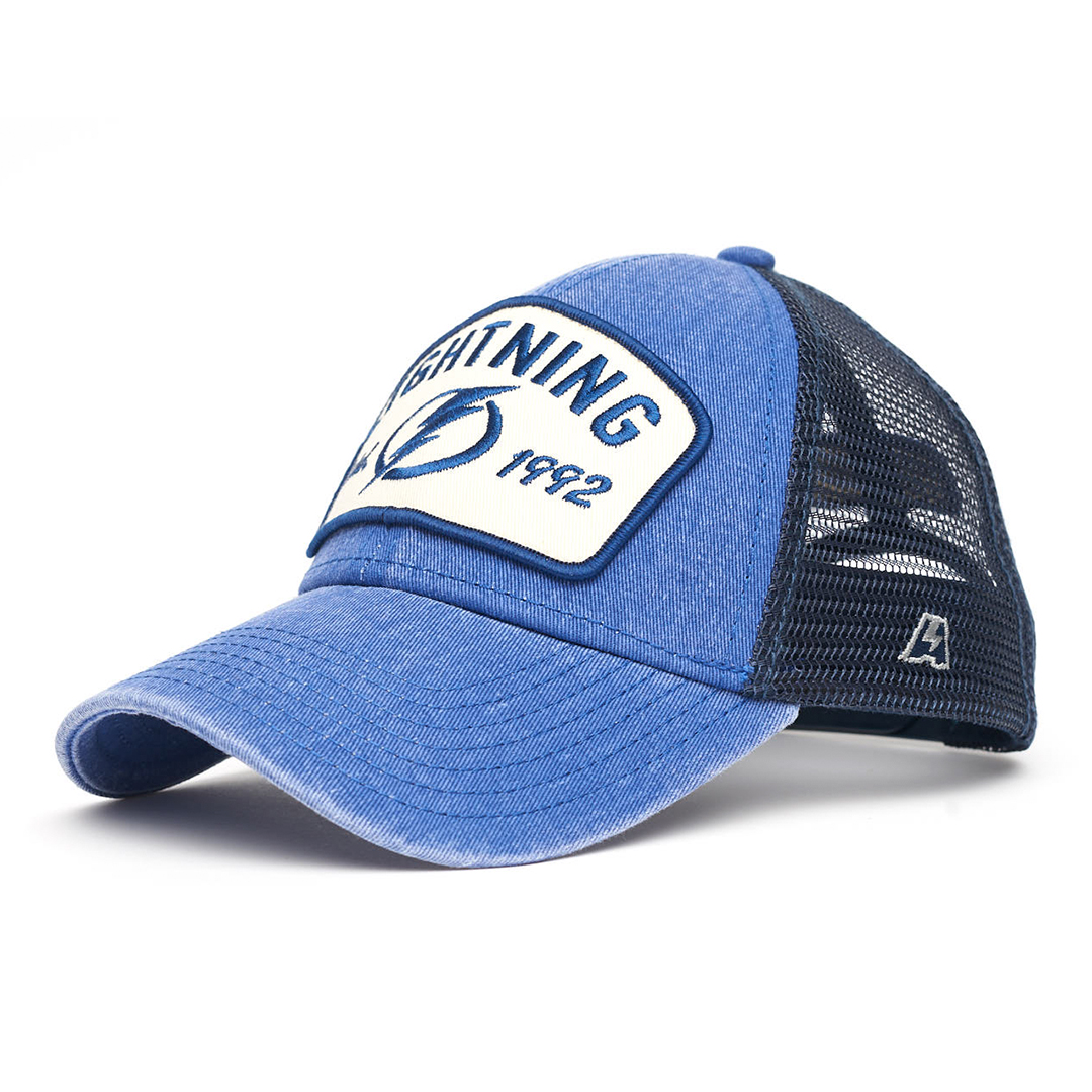 Купить Бейсболка "NHL Tampa Bay Lightings Est. 1992" синяя с сеткой 52-54 в Казахстане — Hockey1.kz