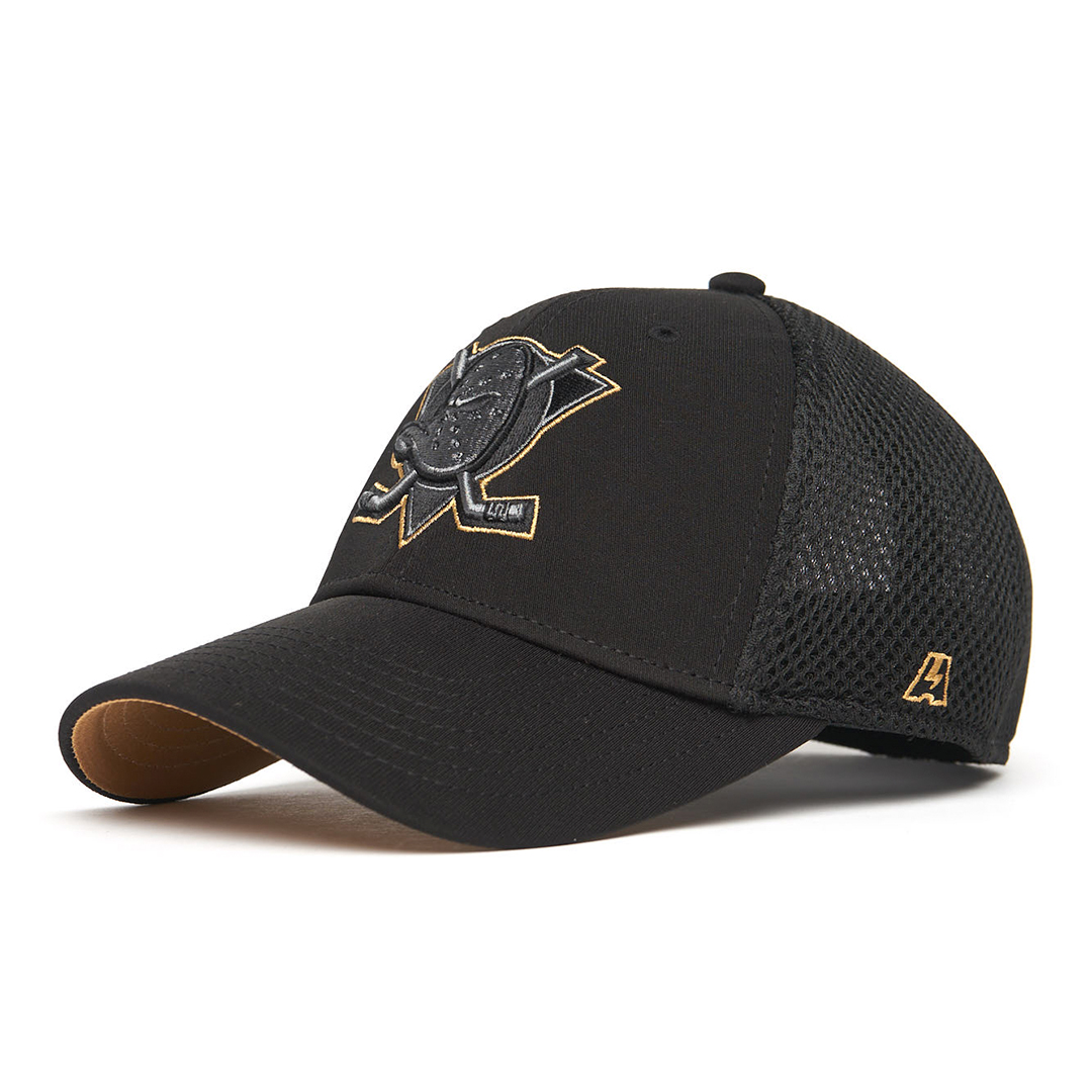 Купить Бейсболка "NHL Anaheim Ducks" черно-бежевая с сеткой 53-54 в Казахстане — Hockey1.kz