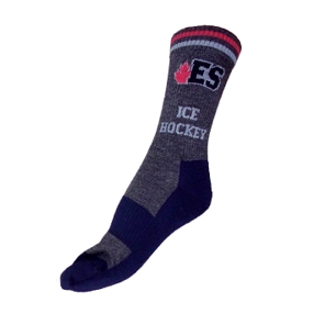 Носки спортивные тонкие ES 8 меланж/темно-синий