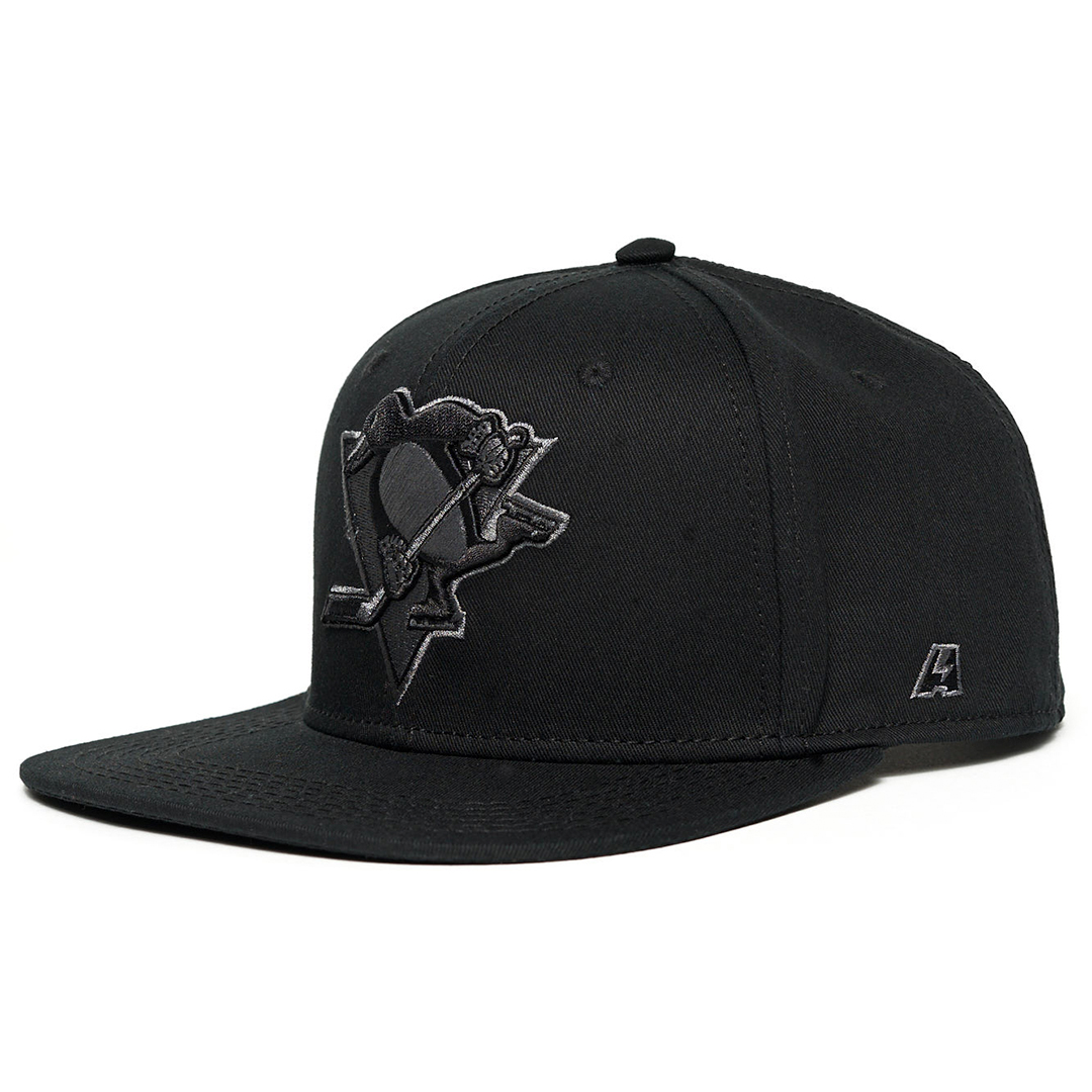 Купить Бейсболка "NHL Pittsburgh Penguins" черная с прямым козырьком one size в Казахстане — Hockey1.kz