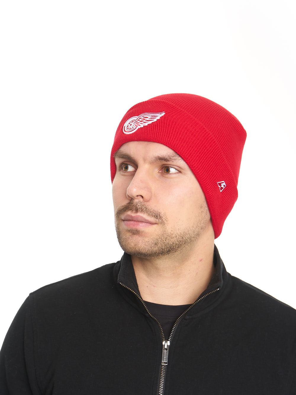 Шапка "NHL Detroit Red Wings" с отворотом