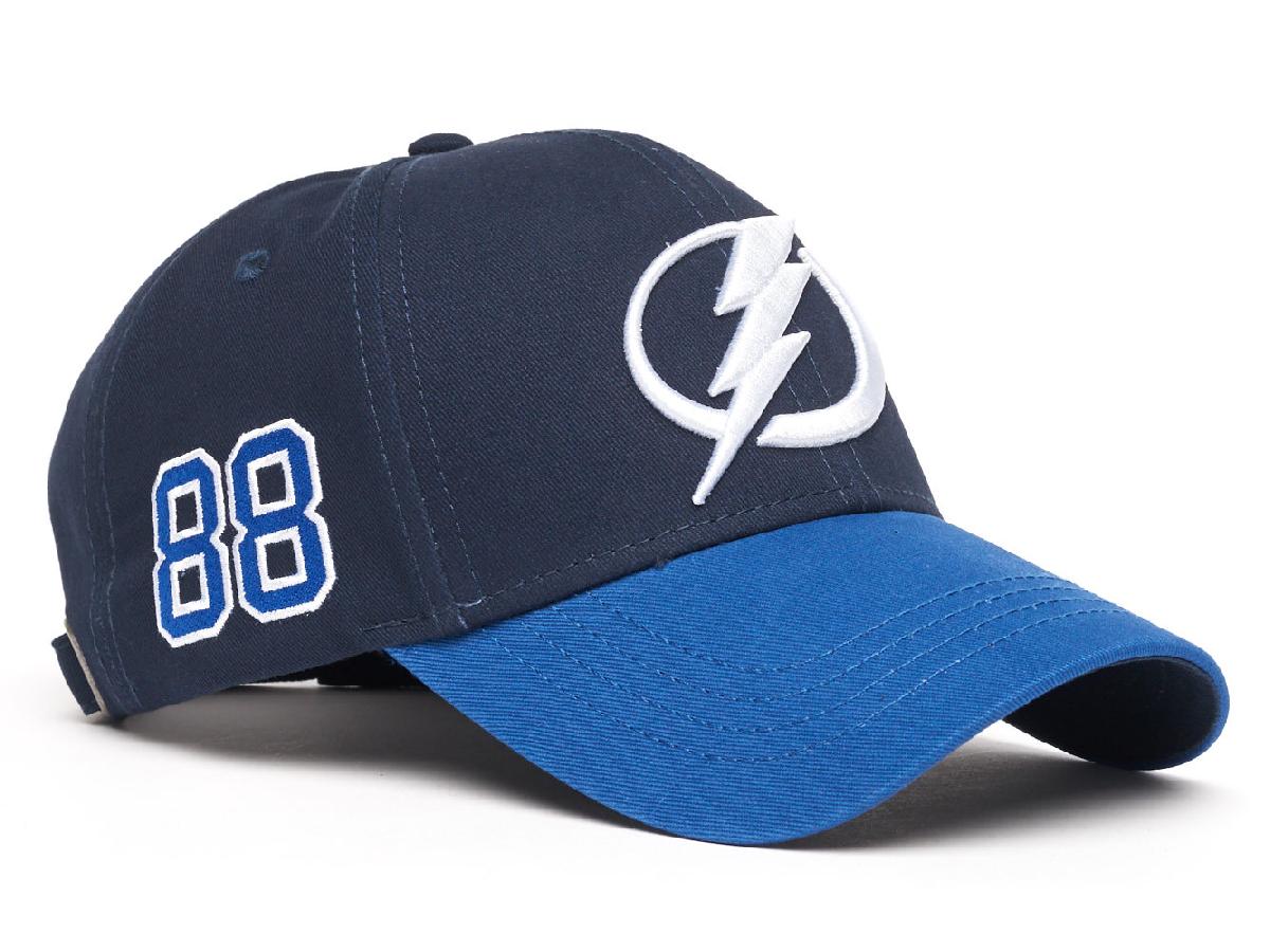 Бейсболка "NHL Tampa Bay Lightings" №88 сине-голубая 55-58
