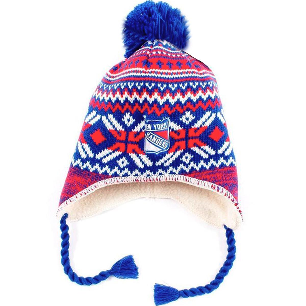 Купить Шапка-ушанка Reebok New York Rangers сине-красно-белая в Казахстане — Hockey1.kz