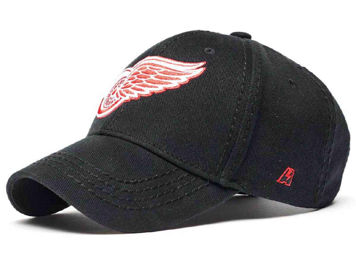 Бейсболка "NHL Detroit Red Wings" черная
