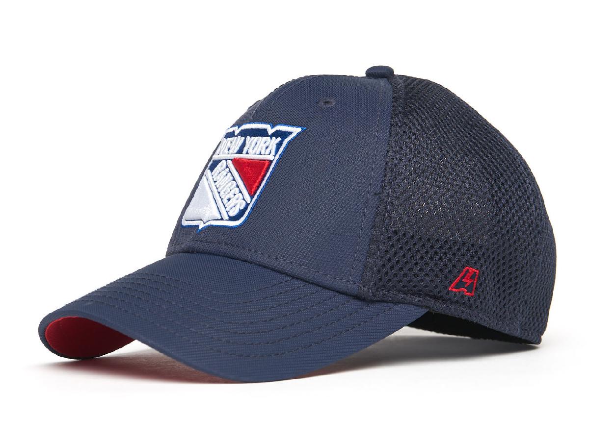 Бейсболка "NHL New York Rangers" темно-синяя с сеткой 52-54