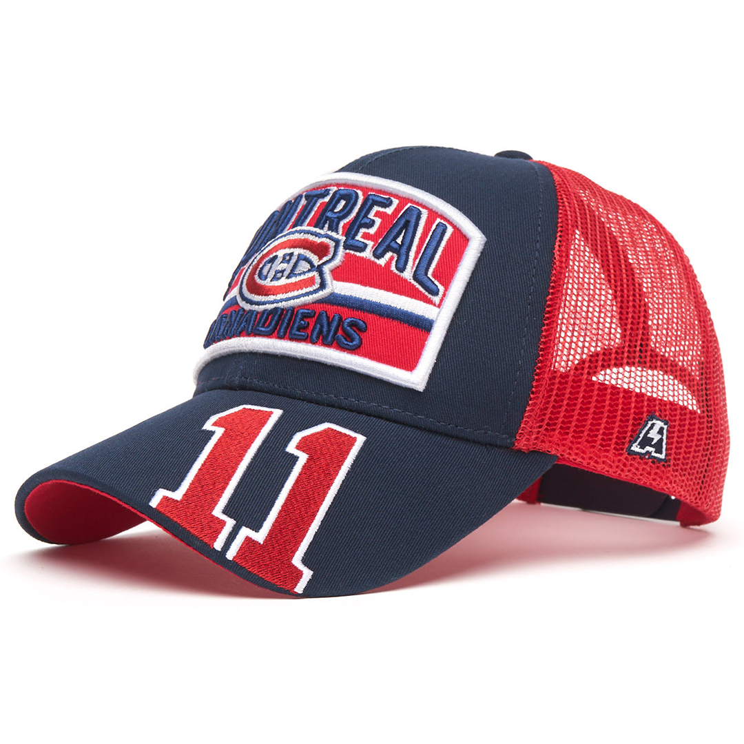 Купить Бейсболка "NHL Montreal  Canadiens" №11 сине-красная с сеткой 55-58 в Казахстане — Hockey1.kz