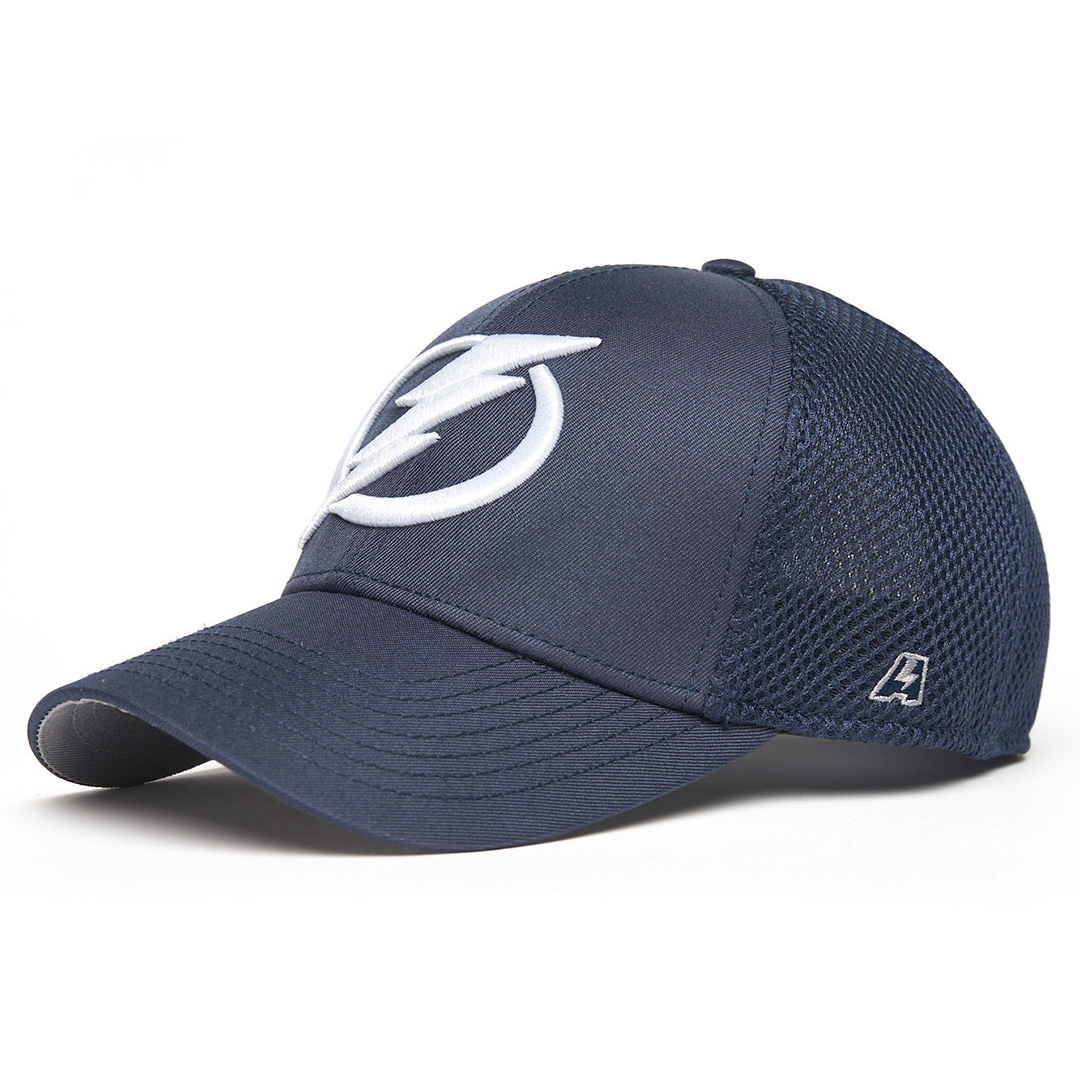 Купить Бейсболка "NHL Tampa Bay Lightings" темно-синяя с сеткой 57-59 в Казахстане — Hockey1.kz