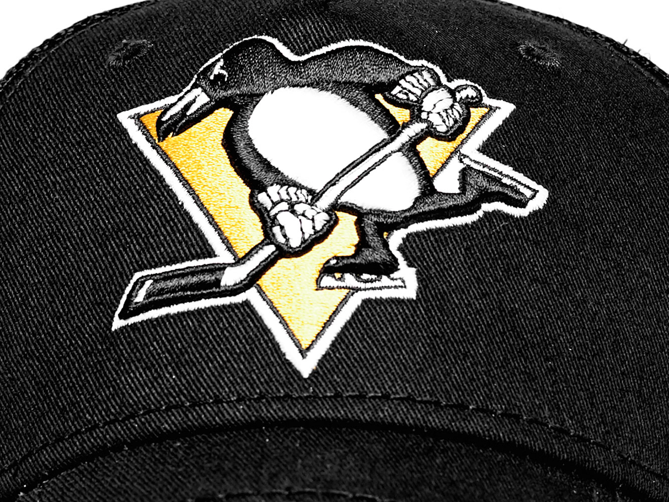 Бейсболка "NHL Pittsburgh Penguins" черная детская с сеткой