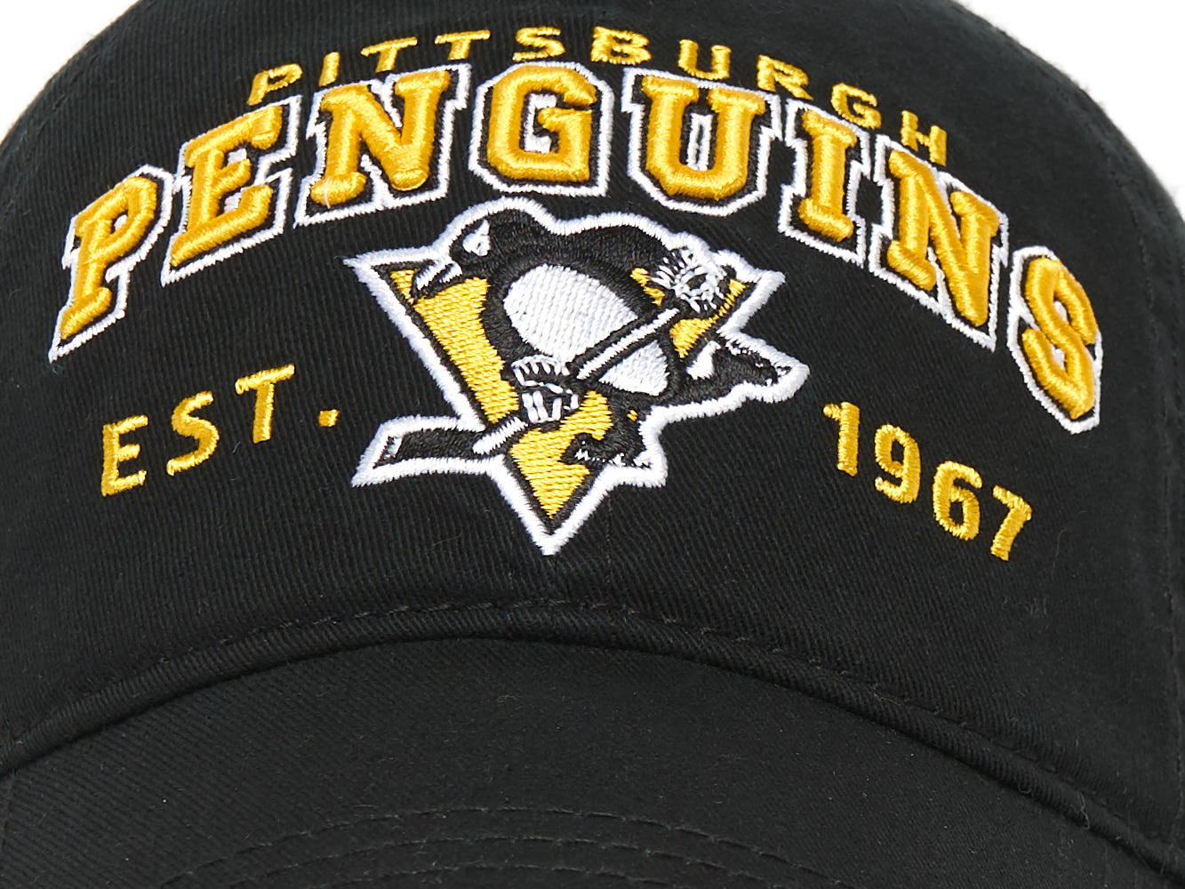 Бейсболка "NHL Pittsburgh Penguins Est. 1967"  черная 55-58