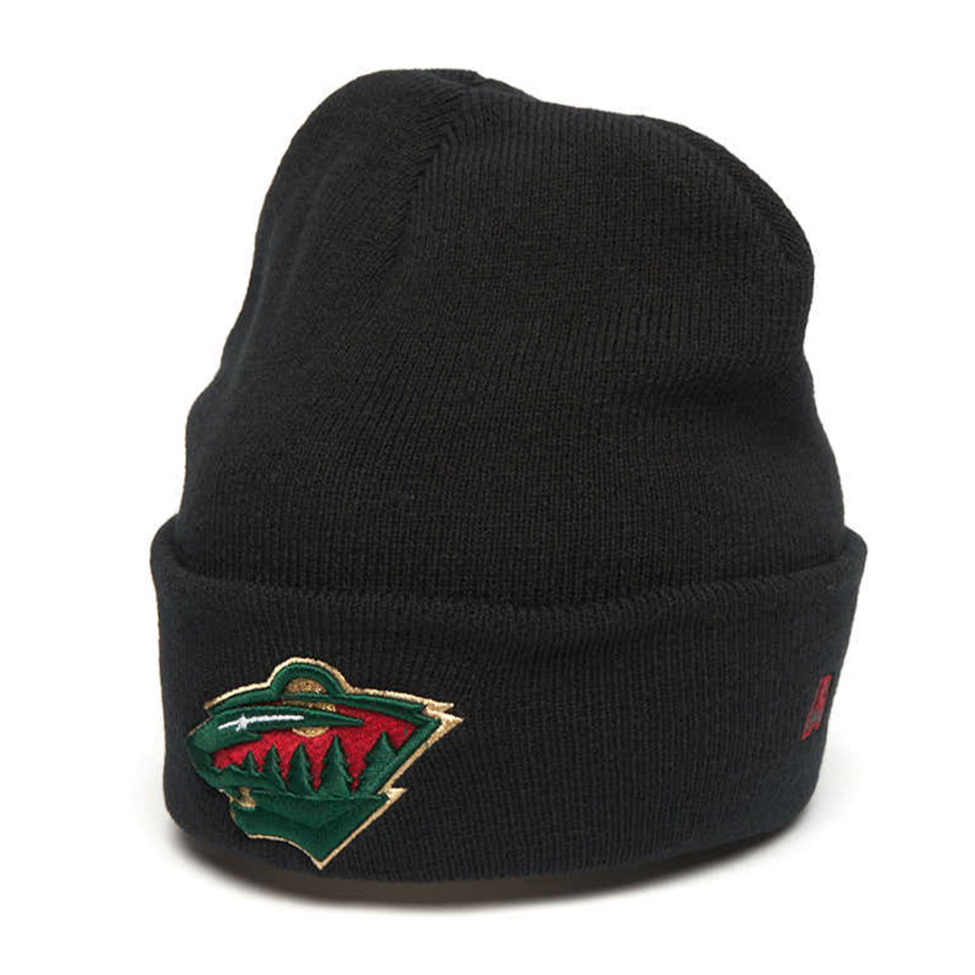 Купить Шапка "NHL Minnesota Wild" с отворотом черная 55-58 в Казахстане — Hockey1.kz