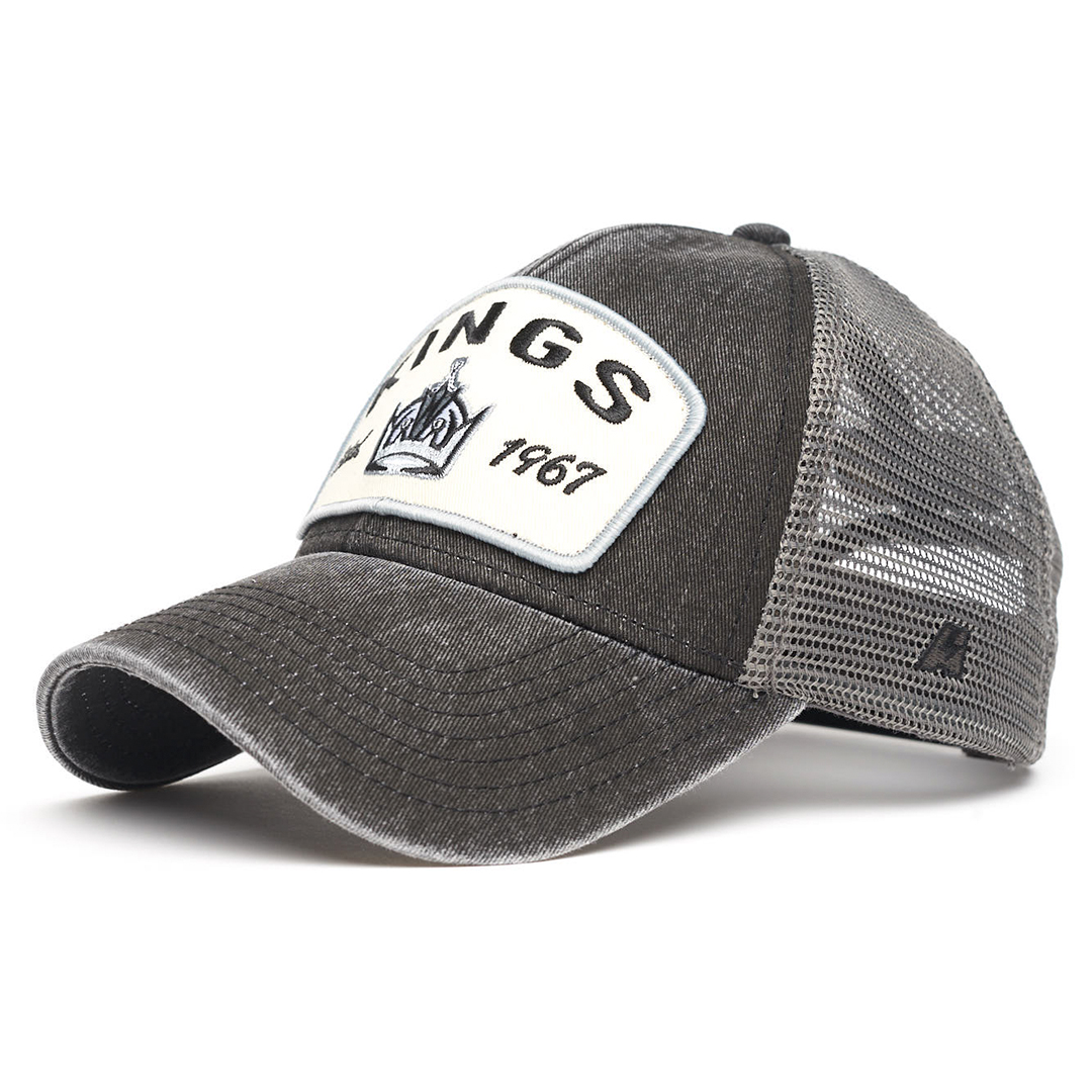 Купить Бейсболка "NHL Los Angeles Kings Hockey Est. 1967" серо-черная с сеткой 55-58 в Казахстане — Hockey1.kz