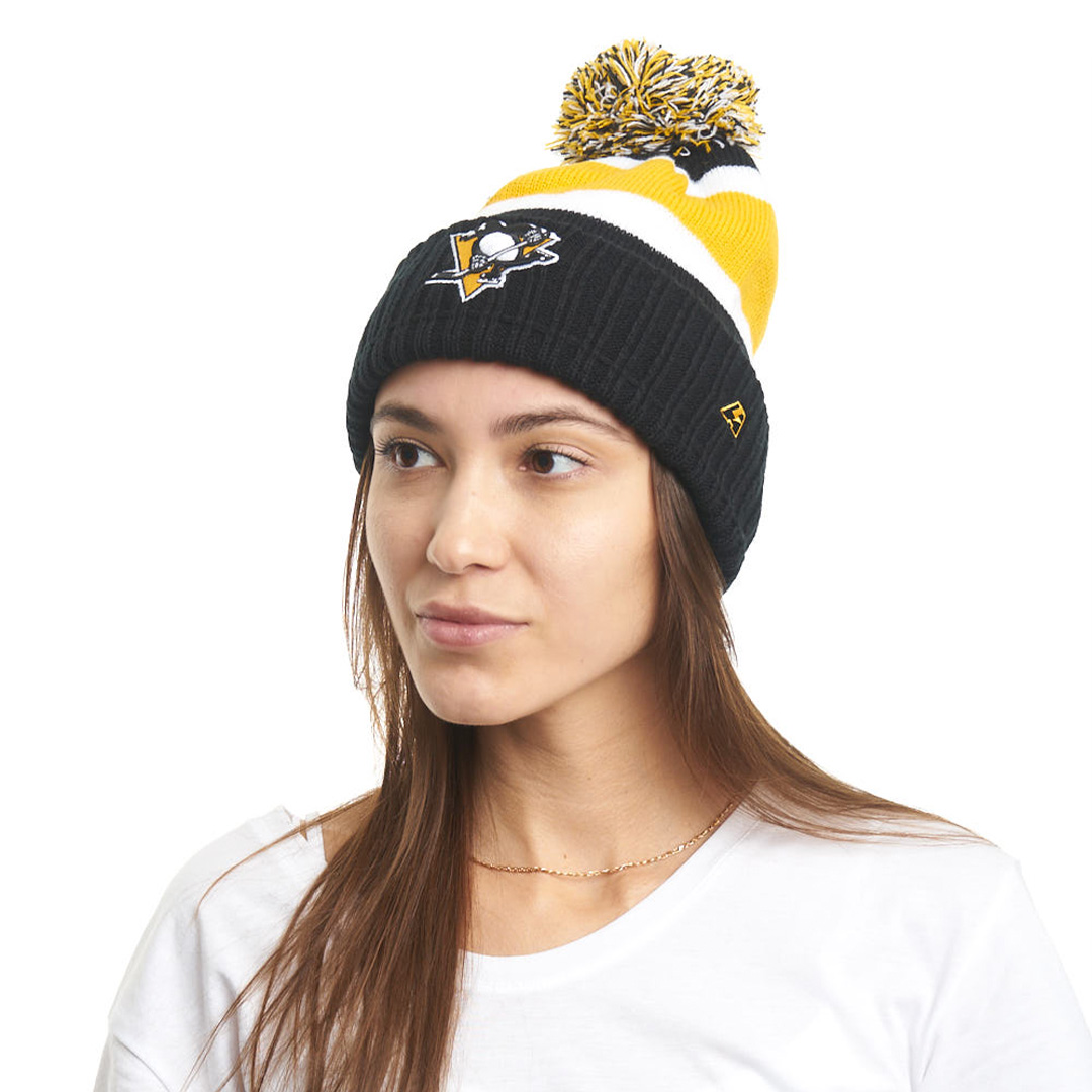 Шапка "NHL Pittsburgh Penguins" с помпоном