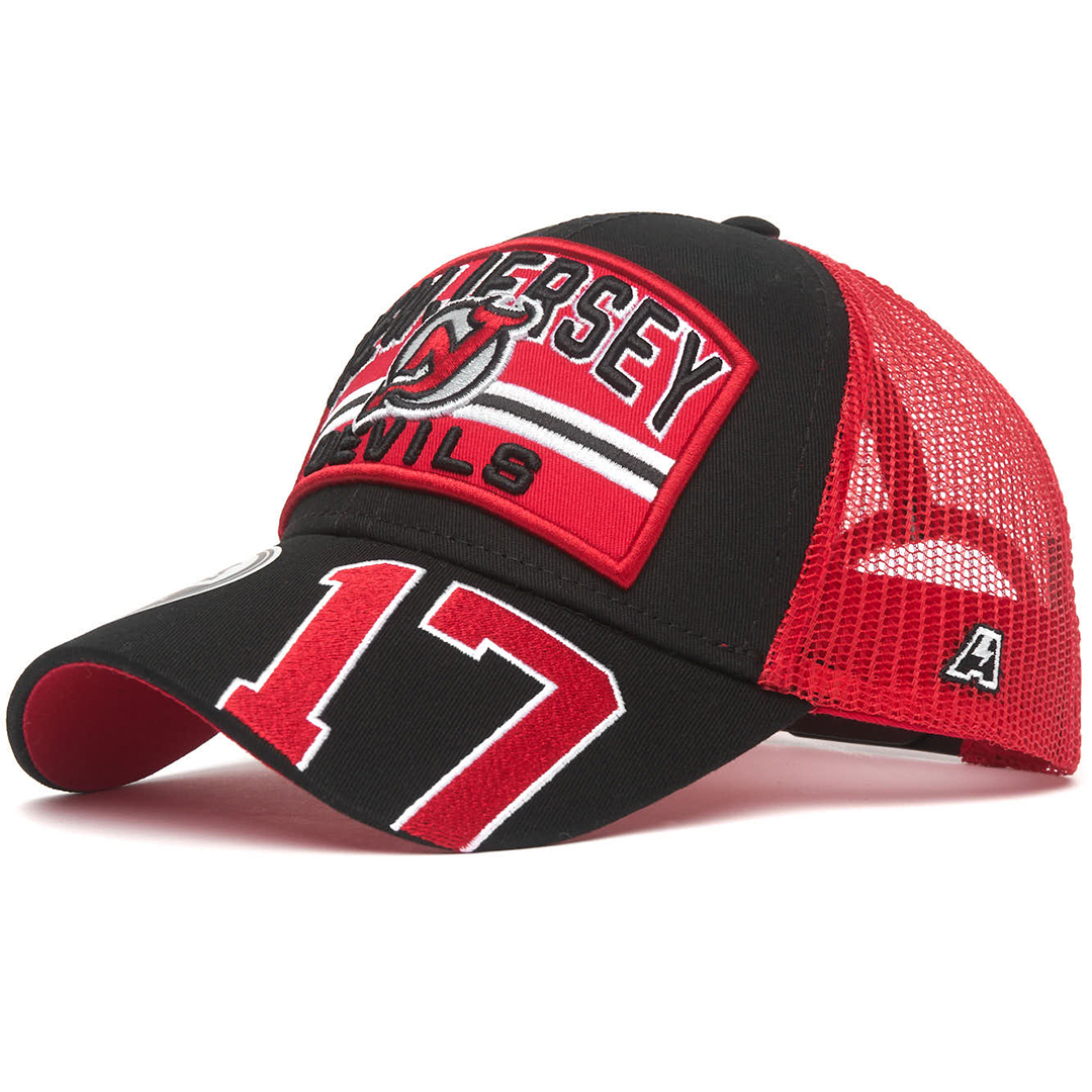 Купить Бейсболка "NHL New Jersey Devils" черно-красная 55-58 в Казахстане — Hockey1.kz